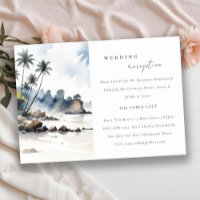 Coastal Bali Beach Palm Tree Hochzeitsempfang