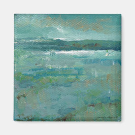 Coastal Beach Abstrakt Ocean Malerei Magnet