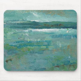 Coastal Beach Abstrakt Ocean Malerei Mousepad