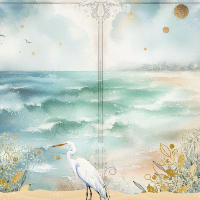 Coastal Beach Decoupage Junk Journal Scrapbook (Coastal Beach Decoupage Junk Journal Scrapbook Paper)