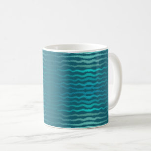 Coastal Beach Salty Türkis Wave Abstract Design Kaffeetasse