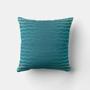 Coastal Beach Salty Türkis Wave Abstract Design Kissen