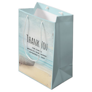 Coastal Beach Scene Nautical Theme Party Danke Mittlere Geschenktüte