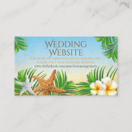 Coastal Beach - Website für Hochzeiten Begleitkarte
