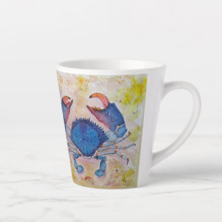 Coastal Blue Crab Latte Mug Milchtasse