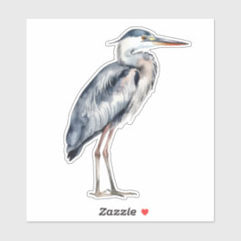 Coastal Blue Heron Bird Aufkleber