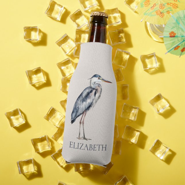 Coastal Blue Heron Bird Personalized Flaschenkühler (In Situ Sommer)