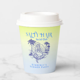Coastal Blue Mermaid Cowgirl Summer Party Pappbecher