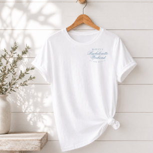 Coastal Blue Seashell Junggesellinnenabschied T-Shirt