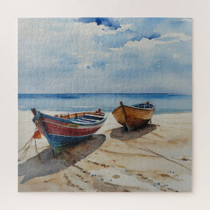 "Coastal Calm" Eine ruhige Wasserfarbenwelt