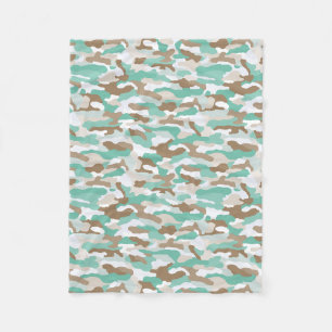 Coastal Camouflage Fleecedecke