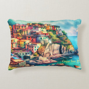 Coastal Charm Italien Cinque Terre   Dekokissen