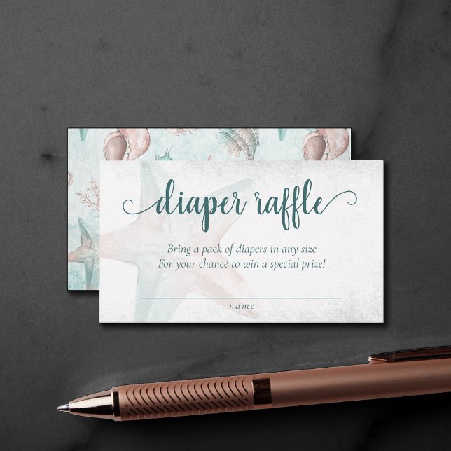 Coastal Chic | Aquamarine Kupferklatsche Begleitkarte (Von Creator hochgeladen)