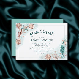 Coastal Chic | Aquamarine und Coral Terra Cotta Du Einladung