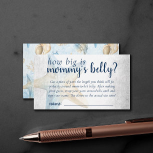 Coastal Chic Blue Starfish How Big Mommys Bly Begleitkarte