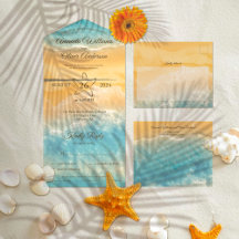 Coastal Chic Golden Sand Türkis Wasser Hochzeit