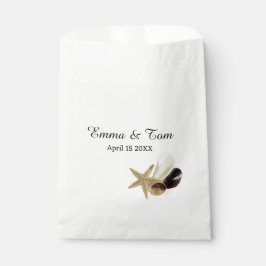 Coastal Chic Minimalistisch Seashell Bouquet Geschenktütchen