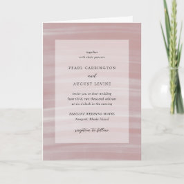 Coastal Chic Pink Elegante Hochzeit Einladung