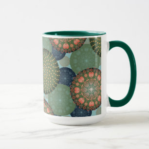 Coastal Chic Stylized Coral Tasse