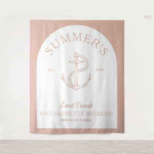 Coastal Classic Modern Boho Bachelorette Wandteppich