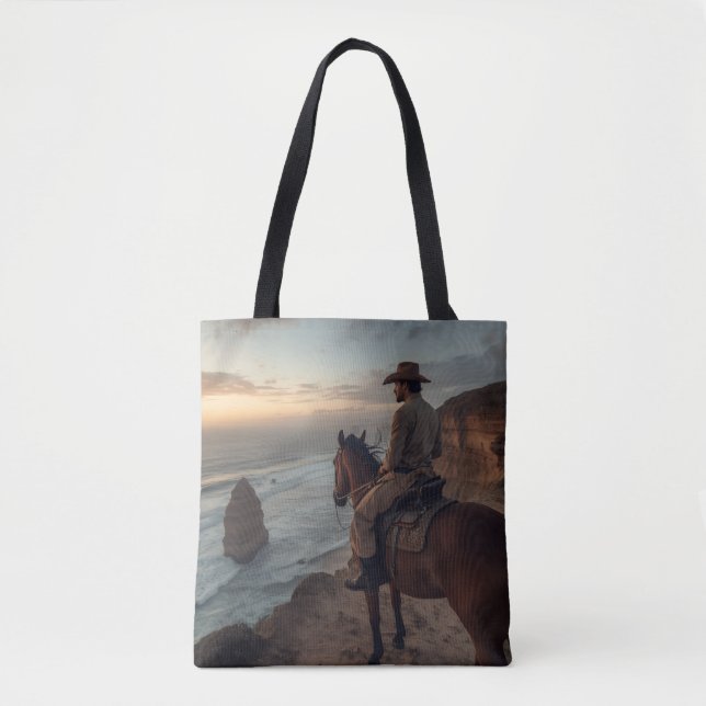 Coastal Cliff Tote Bag - Seaside Western Design Tasche (Vorderseite)