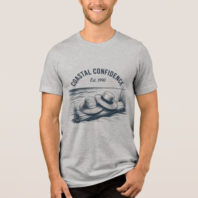 Coastal Confidence Tri-Blend Shirt (Vorderseite)