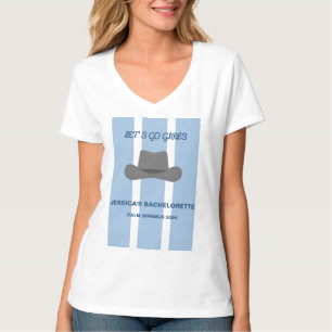 Coastal Cowgirl Sommer Junggesellinnenabschied V-A T-Shirt
