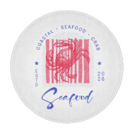 Coastal Crab Cloth Placemat Schneidebrett