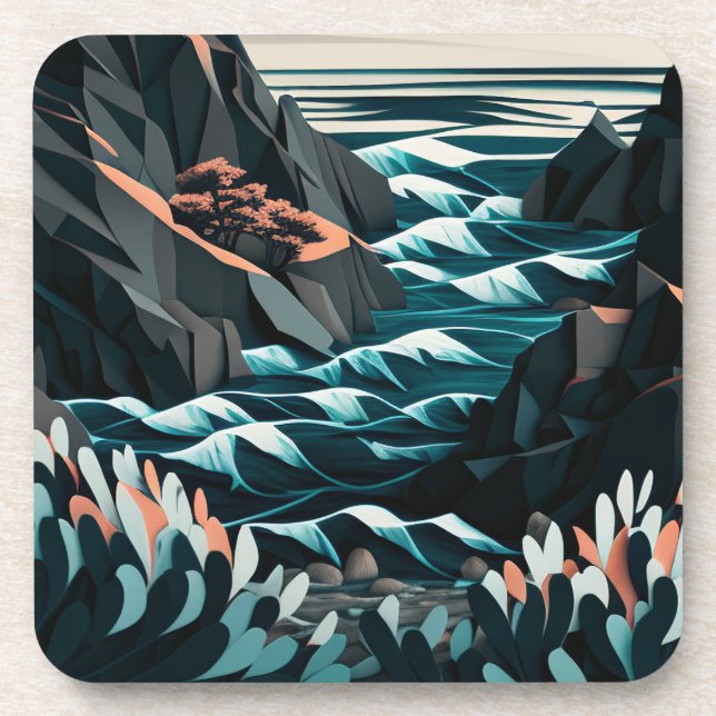 Coastal Energy Getränkeuntersetzer (Vorderseite)