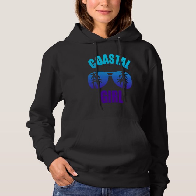 Coastal Girl Summer Vacation Hoodie (Vorderseite)