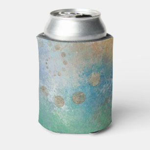 Coastal Grunge   Gold in blau und grün Dosenkühler