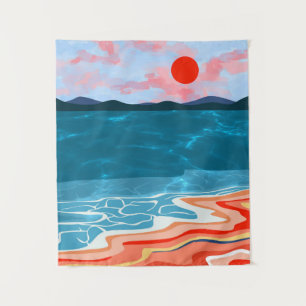 Coastal Hues Wandteppich
