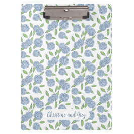 Coastal Hydrangea Hochzeitsplaner-Ordner Klemmbrett