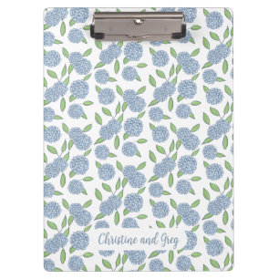 Coastal Hydrangea Hochzeitsplaner-Ordner Klemmbrett