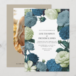 Coastal Juniper, Tidal Foam & Deep Reef Blue  Einladung