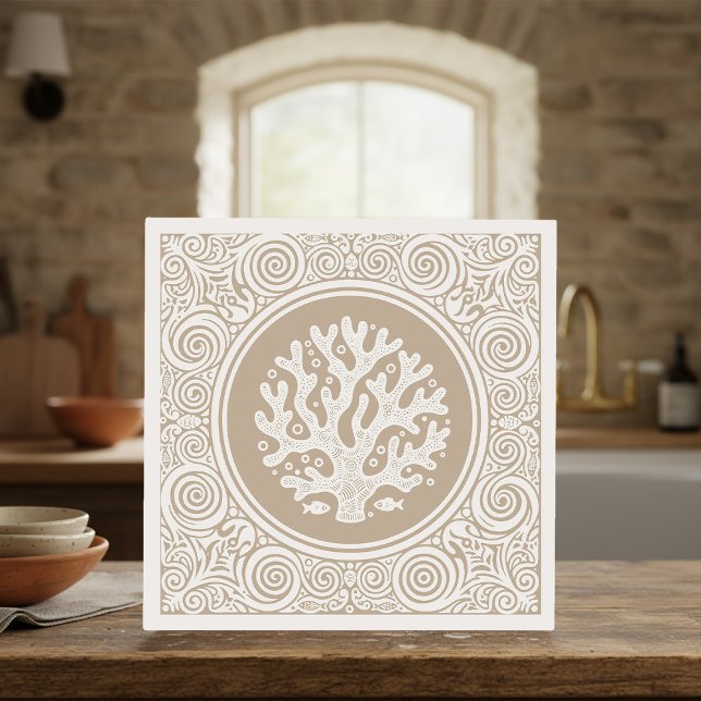 Coastal Life Series Lace Coral Sand D1208 Fliese (Von Creator hochgeladen)