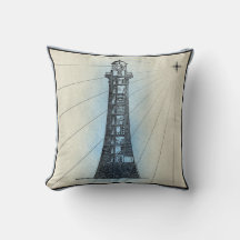 Coastal Lighthouse Throw Kissen