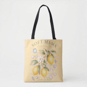 Coastal Mama Club – Personalisierbarer Zitronen- & Tasche