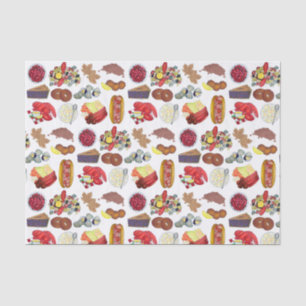 Coastal New England Foods Northeast America USA Seidenpapier