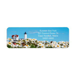 Coastal Nubble Light Summer Daisy Maine Lighthouse