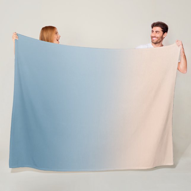 Coastal Ombre Charm: Beach Inspiriert Fleecedecke (Beispiel)