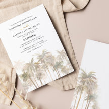 Coastal Palm Trees Beach Hochzeit
