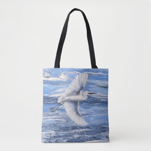 Coastal Schneeauge Blauer Totbeutel Tasche (Vorderseite)