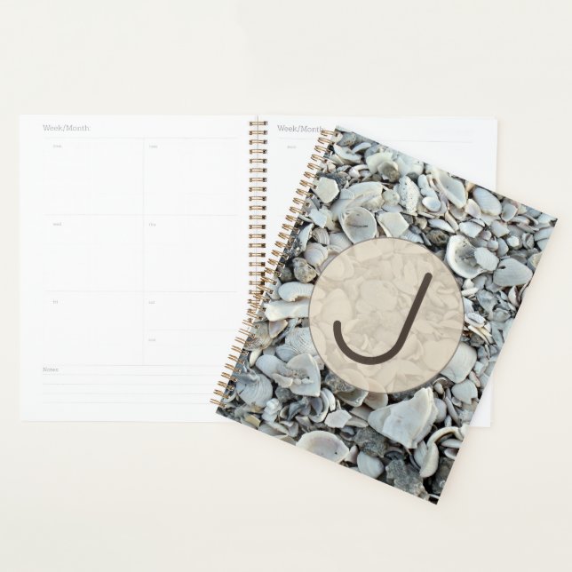 Coastal Shells Initial Planner Style Planer (Anzeige)