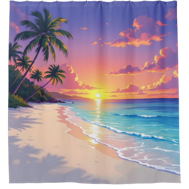 Coastal Stillness -  Duschvorhang (Vorderseite)