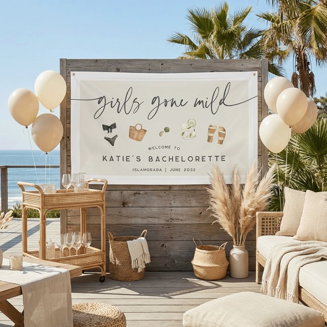Coastal Summer "Girls Gone Mild" Junggesellinnenab Banner (Von Creator hochgeladen)