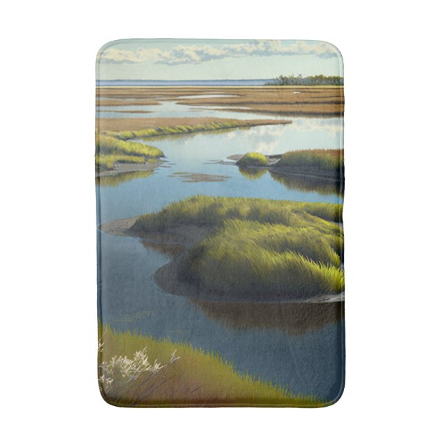 Coastal Tranquility Badematte (Vorderseite Vertikal)