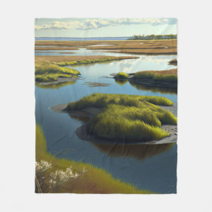 Coastal Tranquility Fleecedecke