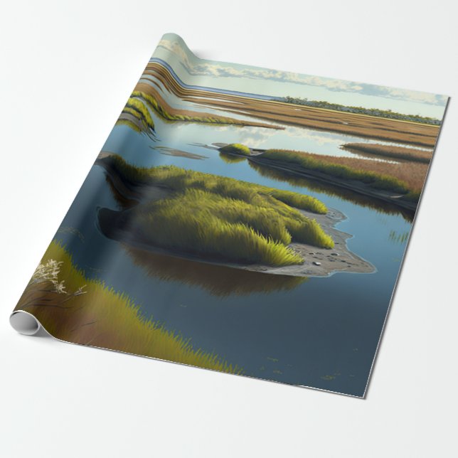 Coastal Tranquility Geschenkpapier (Ungerollt)