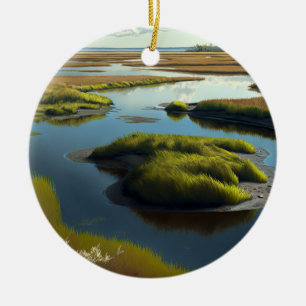 Coastal Tranquility Keramik Ornament